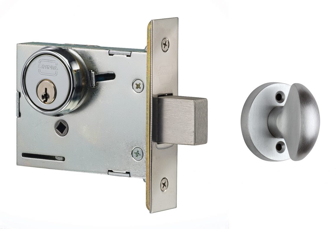 Omnia 041 Traditional Mortise Deadbolt Lock Set