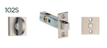 Omnia 102S Solid Brass Privacy Bolt Set