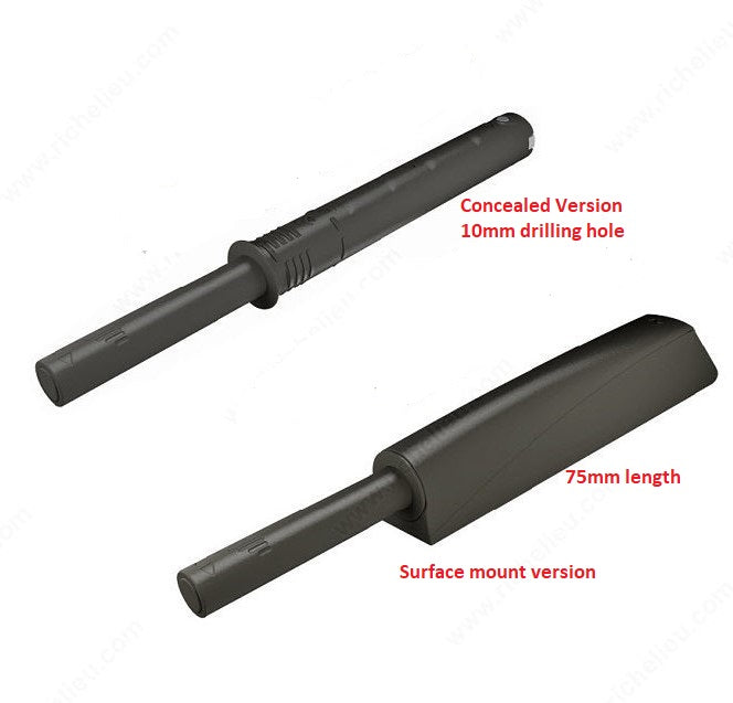 K PUSH TECH - Push-to-Open latch in Black Anthracite