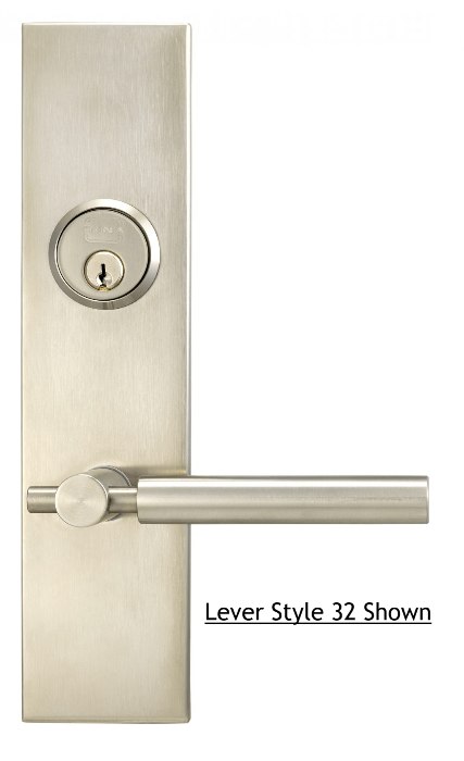 Omnia 12 Series Stainless Steel Mortise & Deadbolt Lockset