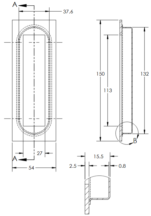 Linnea - Flush Pulls - RPS-150 Flush Pull