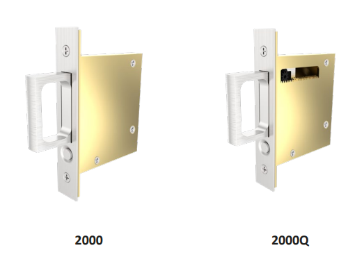 Accurate - Pocket Door Edge Pulls - 2000 Passage Edge Pull 5" (Lock Body Only)