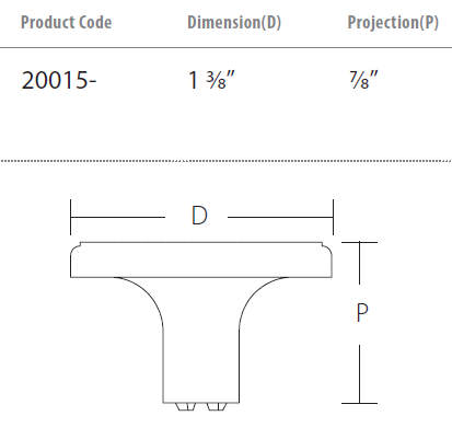 Schaub and Company - Quadrato Collection - Square Knob