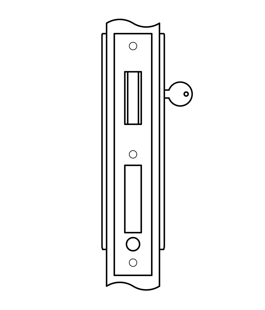 Accurate - Pocket Door Sets - Invisi-Mount Fastener (Single Cylinder)