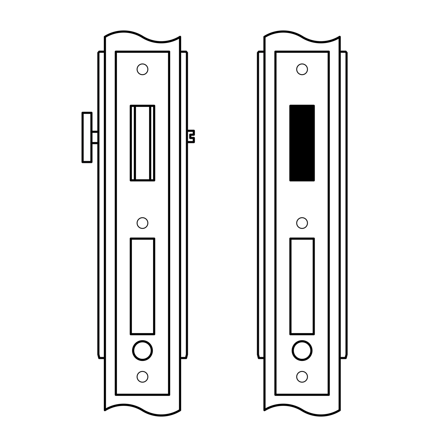 Accurate - Pocket Door Sets - Concealed Fastener Double Door (Privacy w/ Indicator)