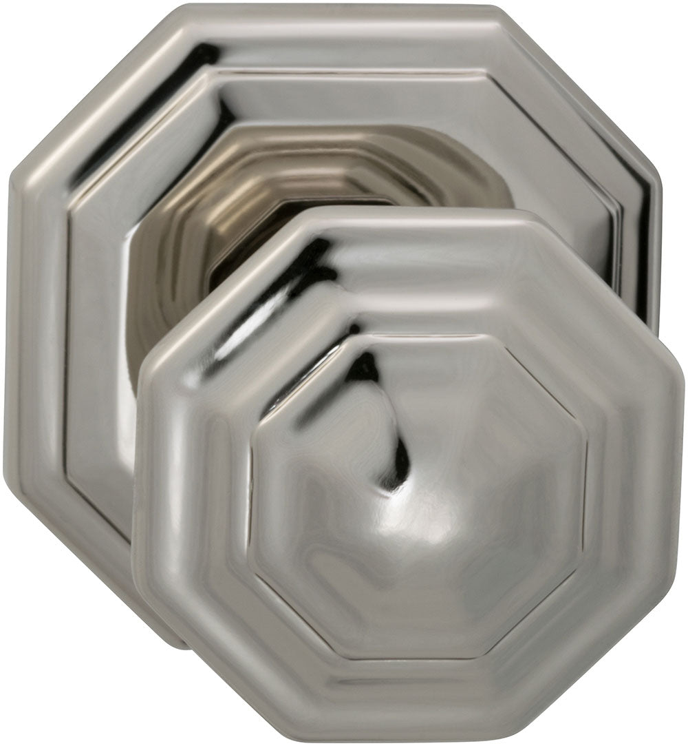 Omnia Style #201 Traditions Solid Brass Knob (with 101R Rose)