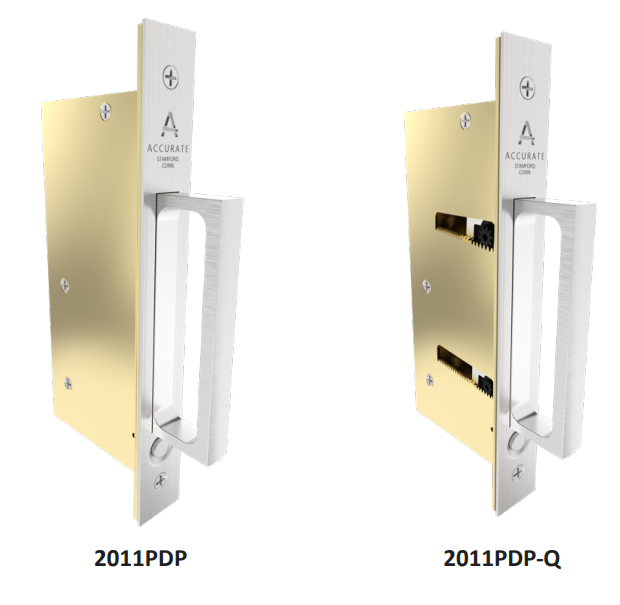 Accurate - Pocket Door Edge Pulls - 2011PDP Passage Edge Pull Large Bale (Lock Body Only)