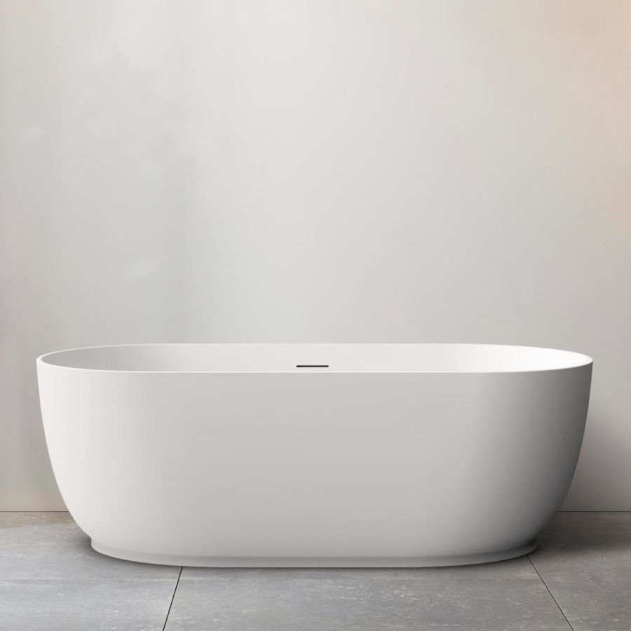 Maidstone - Matte White Acrylic Tubs - Persia Matte White Acrylic Contemporary Tub