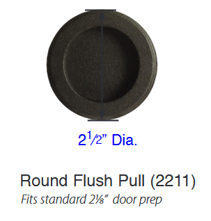 Emtek - Door Accessories - Round Flush Pull