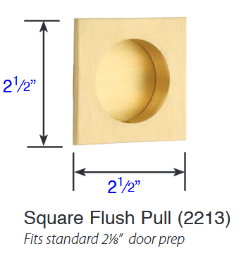 Emtek - Door Accessories - Square Flush Pull
