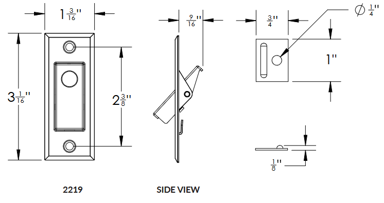 Emtek - Door Accessories - Jamb Bolt