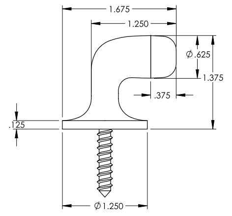 Emtek - Door Accessories - Floor Door Bumper