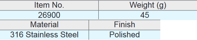 Sugatsune 26900 Stainless Steel Folding Ring Pull