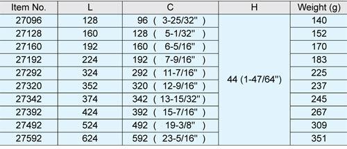 Sugatsune 27 Series Stainless Steel Handle Bar Pull