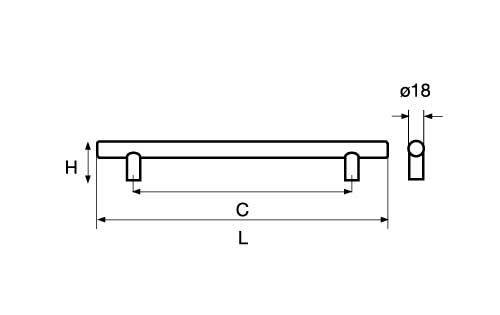 Sugatsune 28 Series Stainless Steel Handle Bar Pull