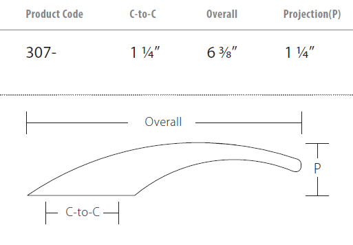 Schaub and Company - Sorrento Collection - Tapered Cabinet Pull