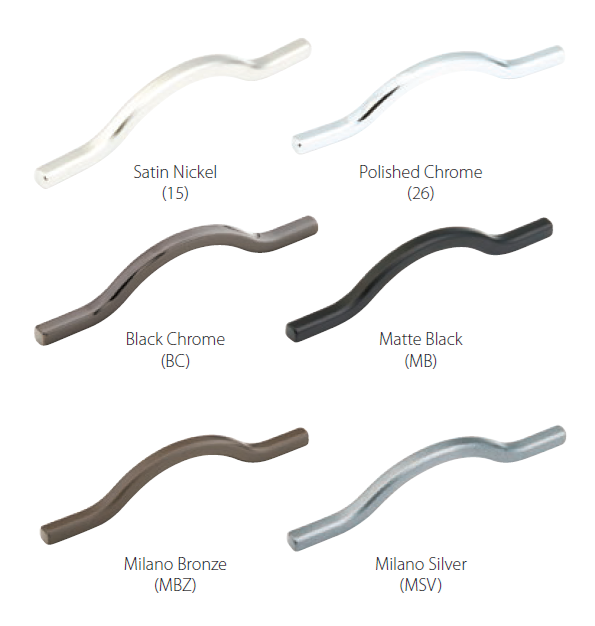 Schaub and Company - Sorrento Collection - Bowed Cabinet Pull