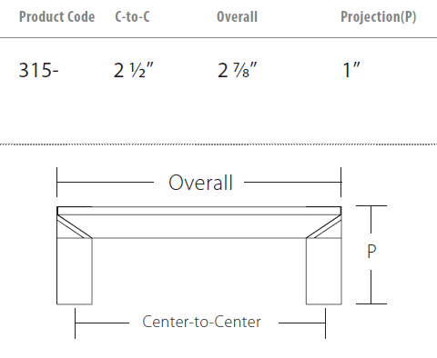 Schaub and Company - Positano Collection - Square Cabinet Pull