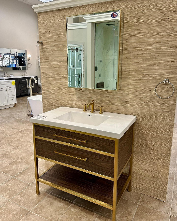 Sofia Medicine Cabinets - Metalika Narrow Collection - Single Door Medicine Cabinet (30" Height)