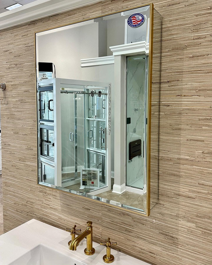 Sofia Medicine Cabinets - Metalika Narrow Collection - Single Door Medicine Cabinet (30" Height)