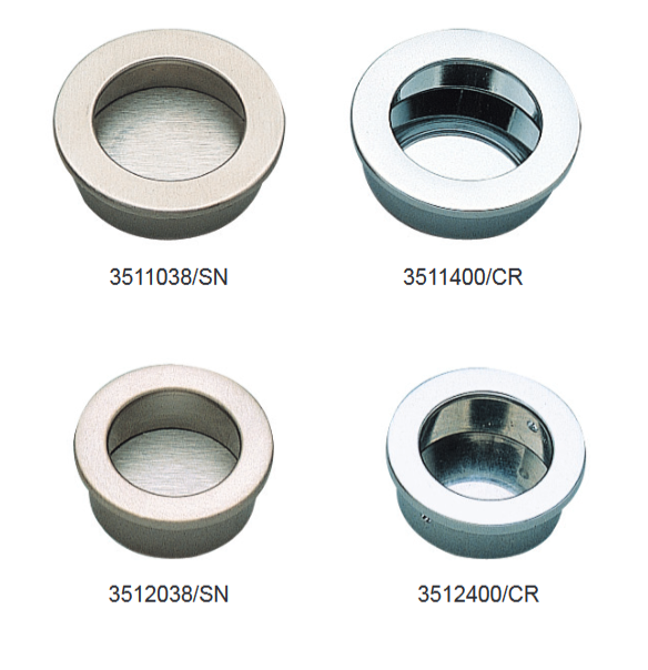Sugatsune 3511/3512 Series Recessed Finger Pull