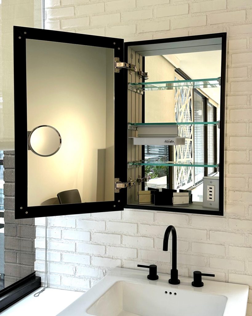 Sofia Medicine Cabinets - Metalika Narrow Collection - Single Door Medicine Cabinet (30" Height)