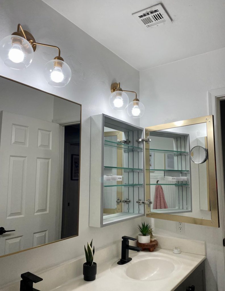 Sofia Medicine Cabinets - Metalika Narrow Collection - Single Door Medicine Cabinet (30" Height)