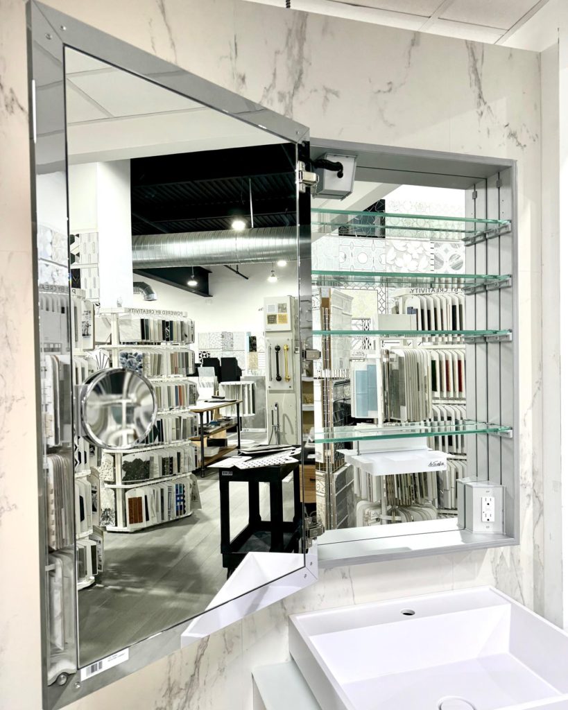 Sofia Medicine Cabinets - Valentina Collection - LED Framed/Frameless Single Door Medicine Cabinet (30" Height)