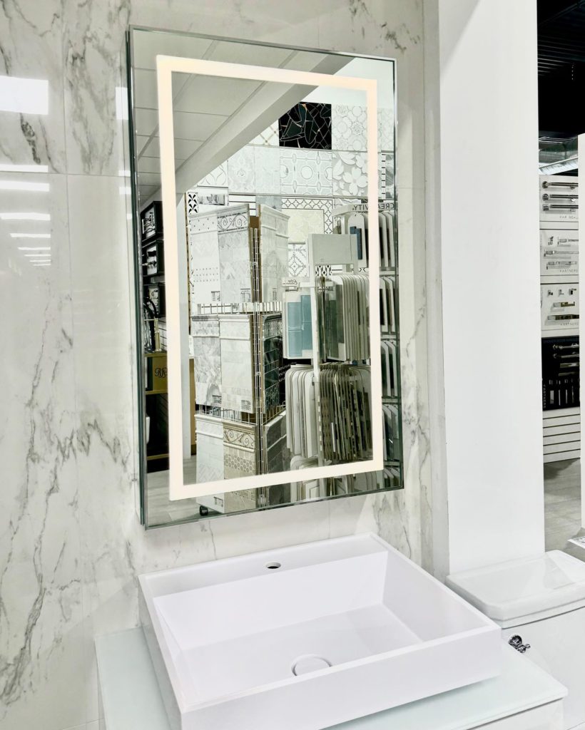 Sofia Medicine Cabinets - Valentina Collection - LED Framed/Frameless Single Door Medicine Cabinet (30" Height)