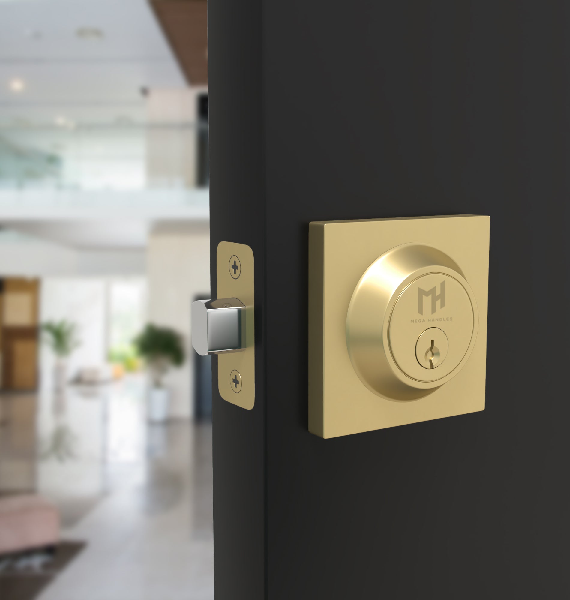 Mega Handles - Door Accessories - Square Deadbolt