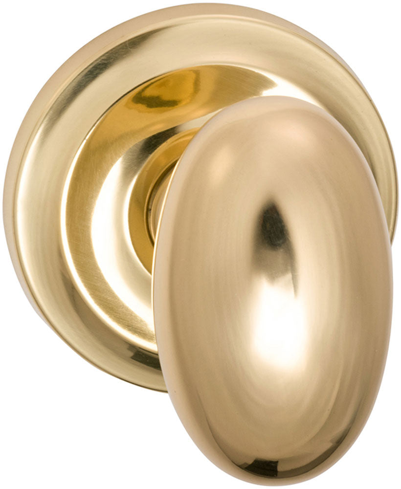 Omnia Style #432 Traditions Solid Brass Knob (with 671 Rose)