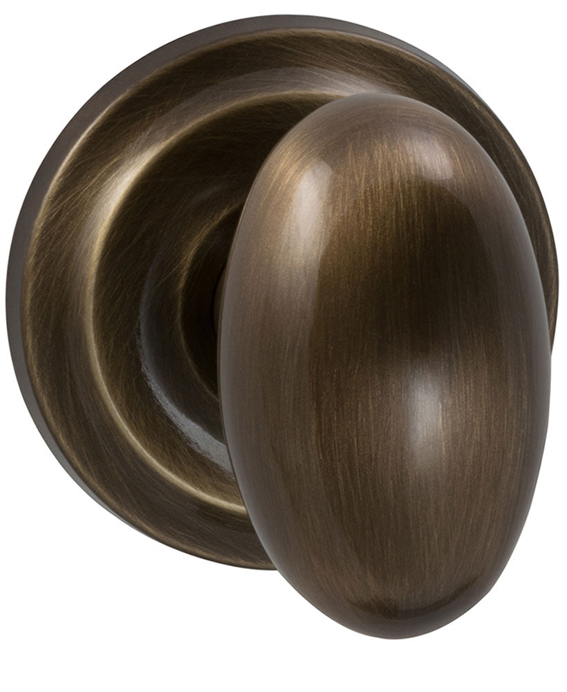 Omnia Style #432 Traditions Solid Brass Knob (with 671 Rose)