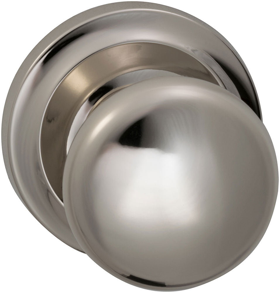 Omnia Style #442 Traditions Solid Brass Knob (with 671 Rose)