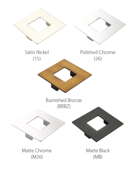 Schaub and Company - Finestrino Collection - Square Cabinet Pull