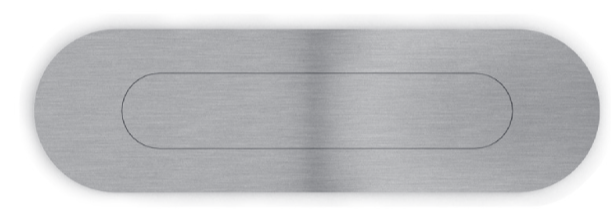 Sugatsune DSI-4504 Stainless Recessed Sliding Door Pull with Flush Cover