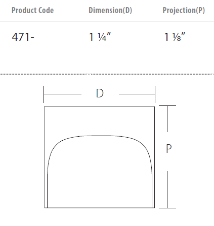 Schaub and Company - Haniburton Collection - Round Cabinet T-Knob