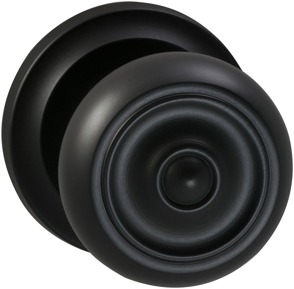 Omnia Style #473 Traditions Solid Brass Knob (with 671 Rose)