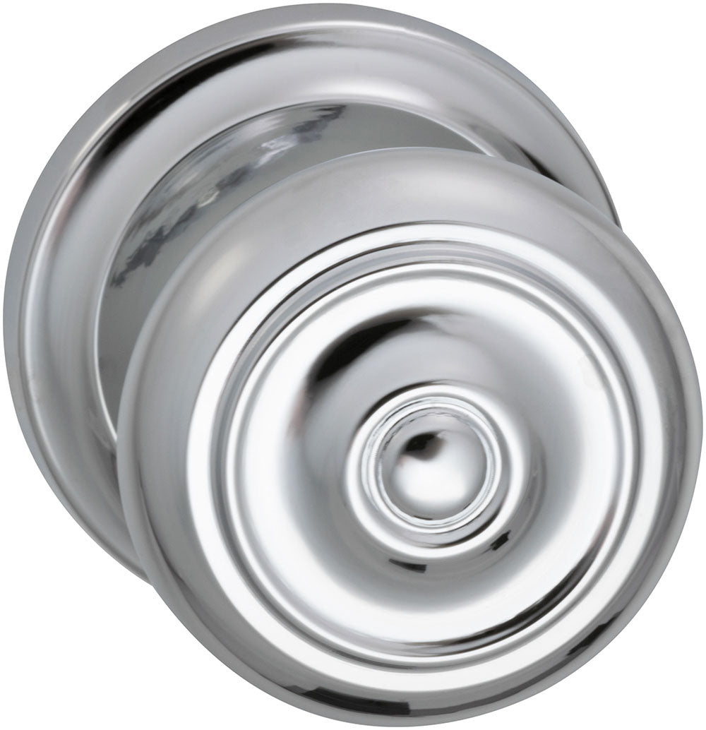 Omnia Style #473 Traditions Solid Brass Knob (with 671 Rose)