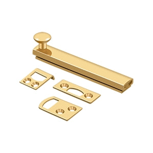 Deltana - Surface Bolts - 4" Heavy Duty Concealed Screw Surface Bolt