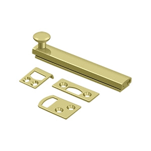 Deltana - Surface Bolts - 4" Heavy Duty Concealed Screw Surface Bolt