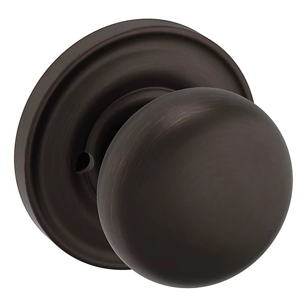 Baldwin - Estate Collection - Knobs & Levers - 5000 (2") Baltimore Door Knob w/ 5048 Rose (Pre-Configured)