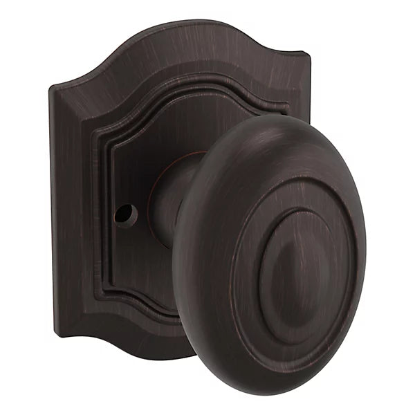 Baldwin - Estate Collection - Knobs & Levers - 5077 Bethpage Door Knob w/ R027 Rose (Pre-Configured)
