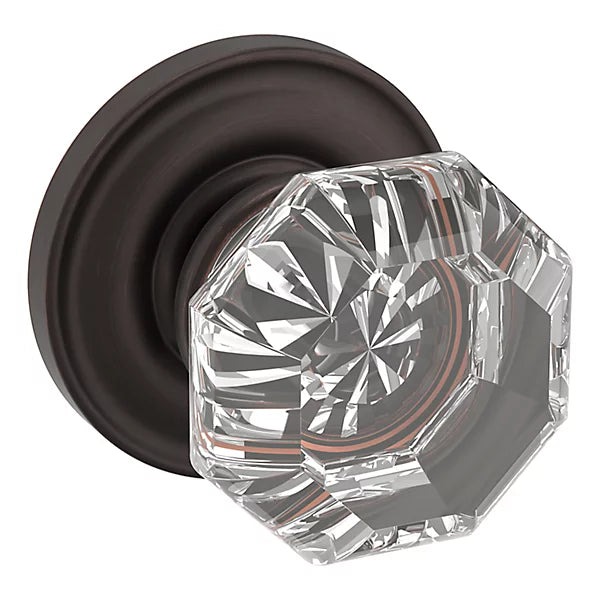 Baldwin - Estate Collection - Knobs & Levers - 5080 Filmore Door Knob w/ 5048 Rose (Pre-Configured)