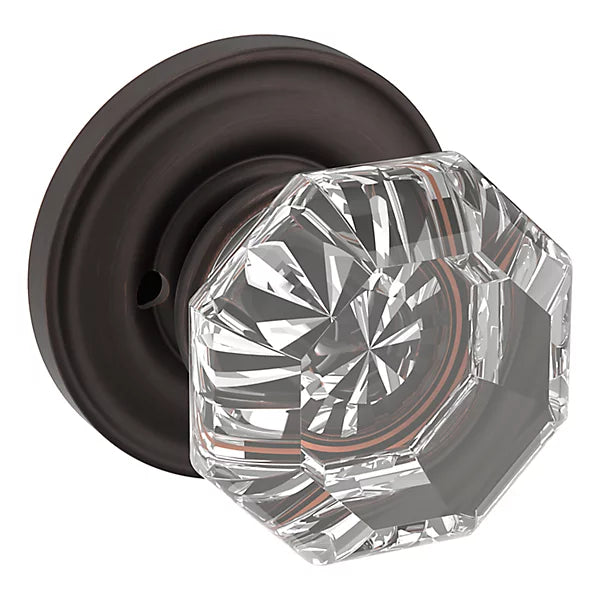 Baldwin - Estate Collection - Knobs & Levers - 5080 Filmore Door Knob w/ 5048 Rose (Pre-Configured)