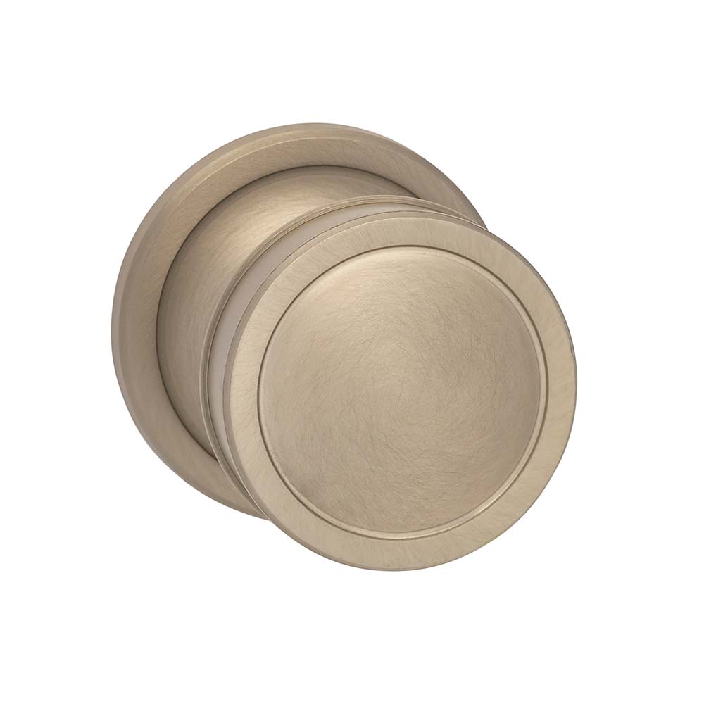 Omnia Style #513 ARC Solid Brass Knob (with 643 Rose)