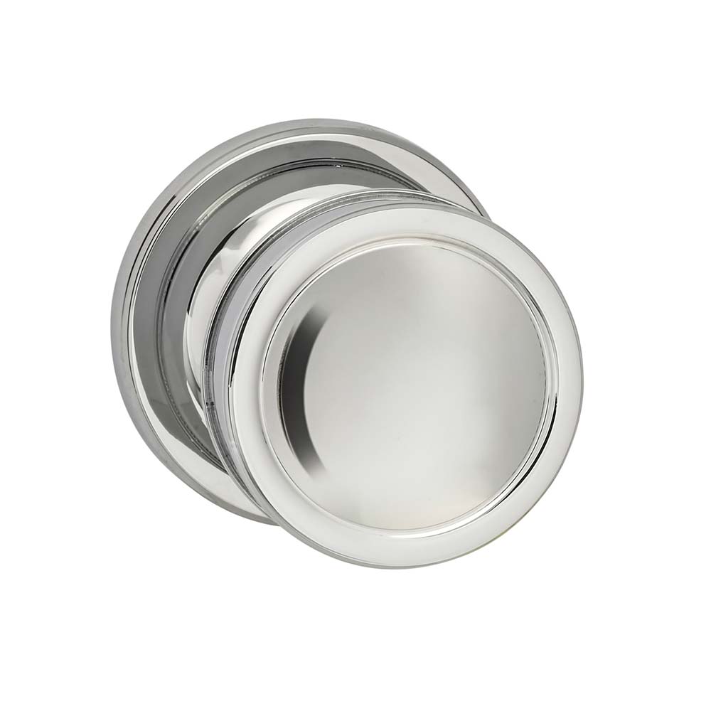 Omnia Style #513 ARC Solid Brass Knob (with 643 Rose)