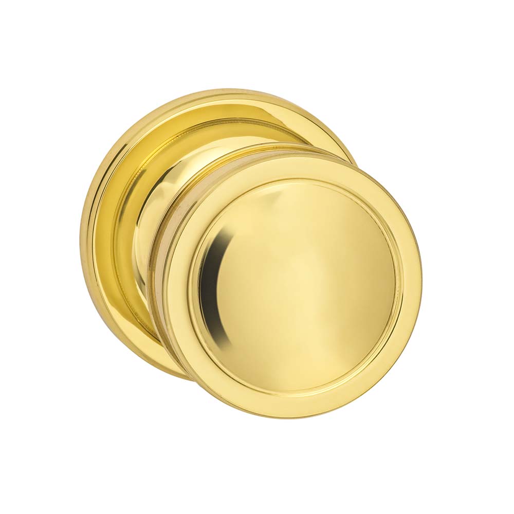 Omnia Style #513 ARC Solid Brass Knob (with 643 Rose)