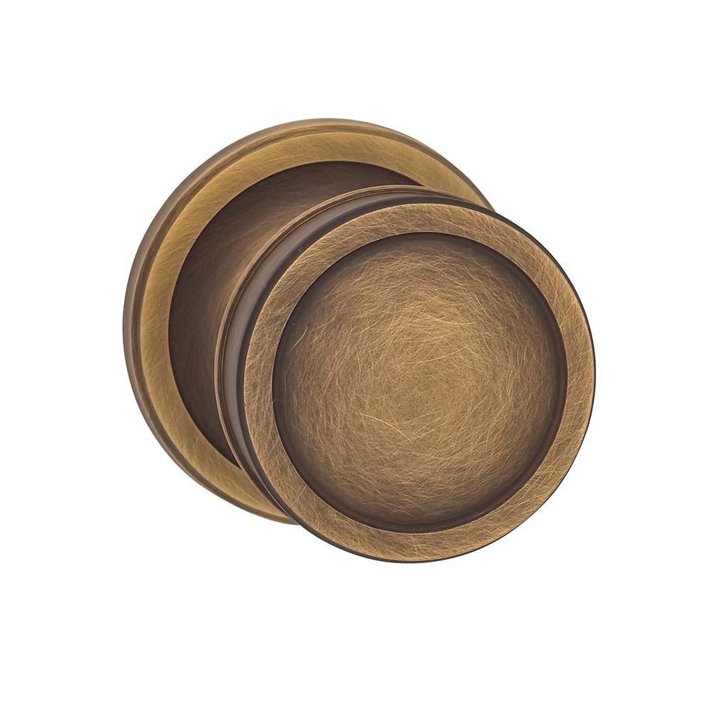 Omnia Style #513 ARC Solid Brass Knob (with 643 Rose)