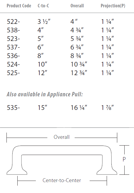 Schaub and Company - Menlo Park Collection - Cabinet/Appliance Pulls