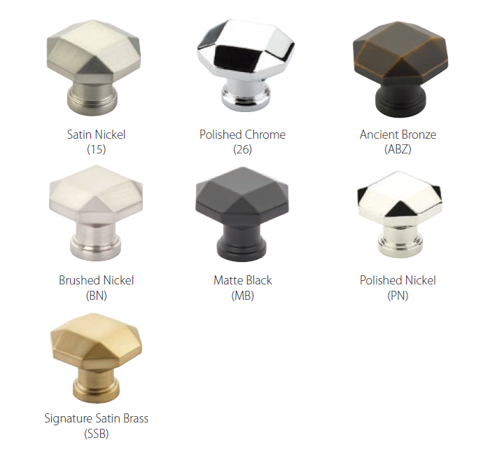 Schaub and Company - Menlo Park Collection - Faceted Cabinet Knob